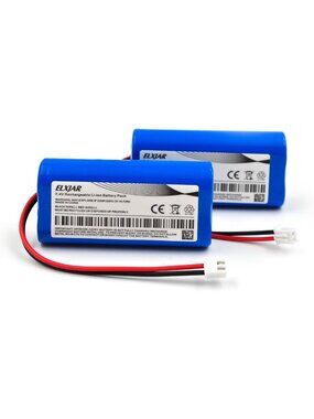 (2-Pack) 7.4V 3000mAh Battery with XH2.54/2P Plug for RC Cars & LED Lights